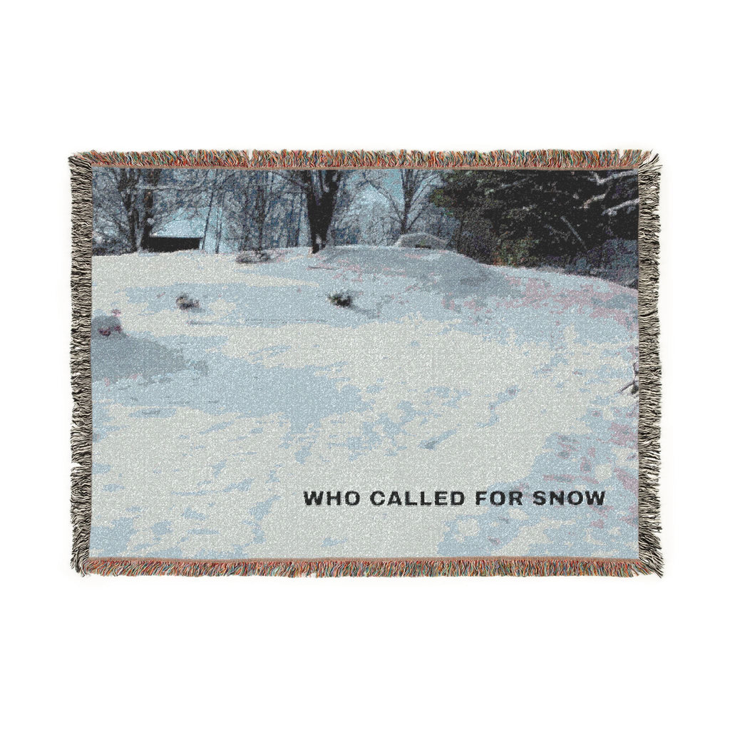 Snow scene Woven Blanket
