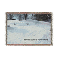 Snow scene Woven Blanket