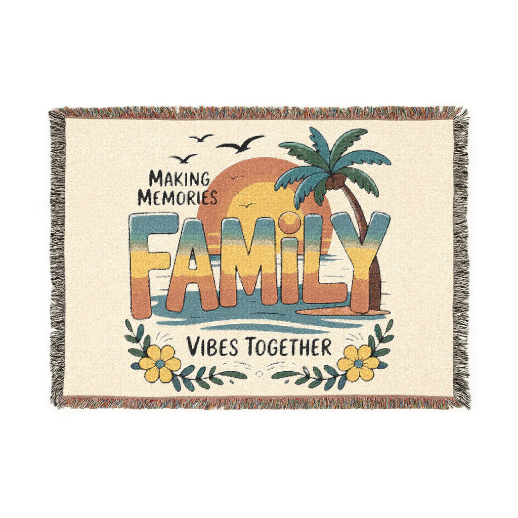 Family Vibes Woven Blanket