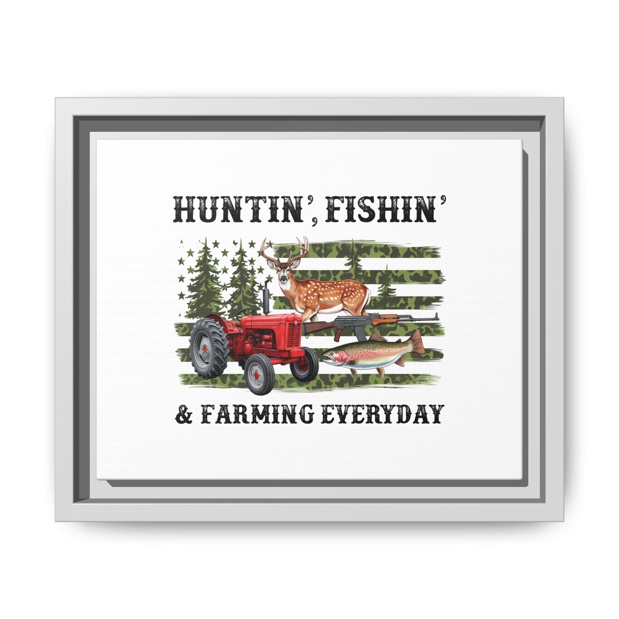 Matte Canvas, Framed (Multi-color)