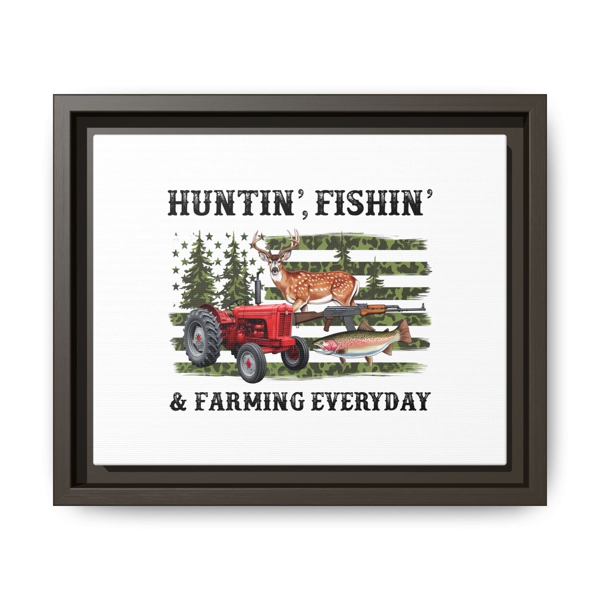 Matte Canvas, Framed (Multi-color)