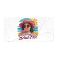 Resting Beach Face Beach Towel