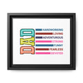 Matte Canvas, Framed (Multi-color)