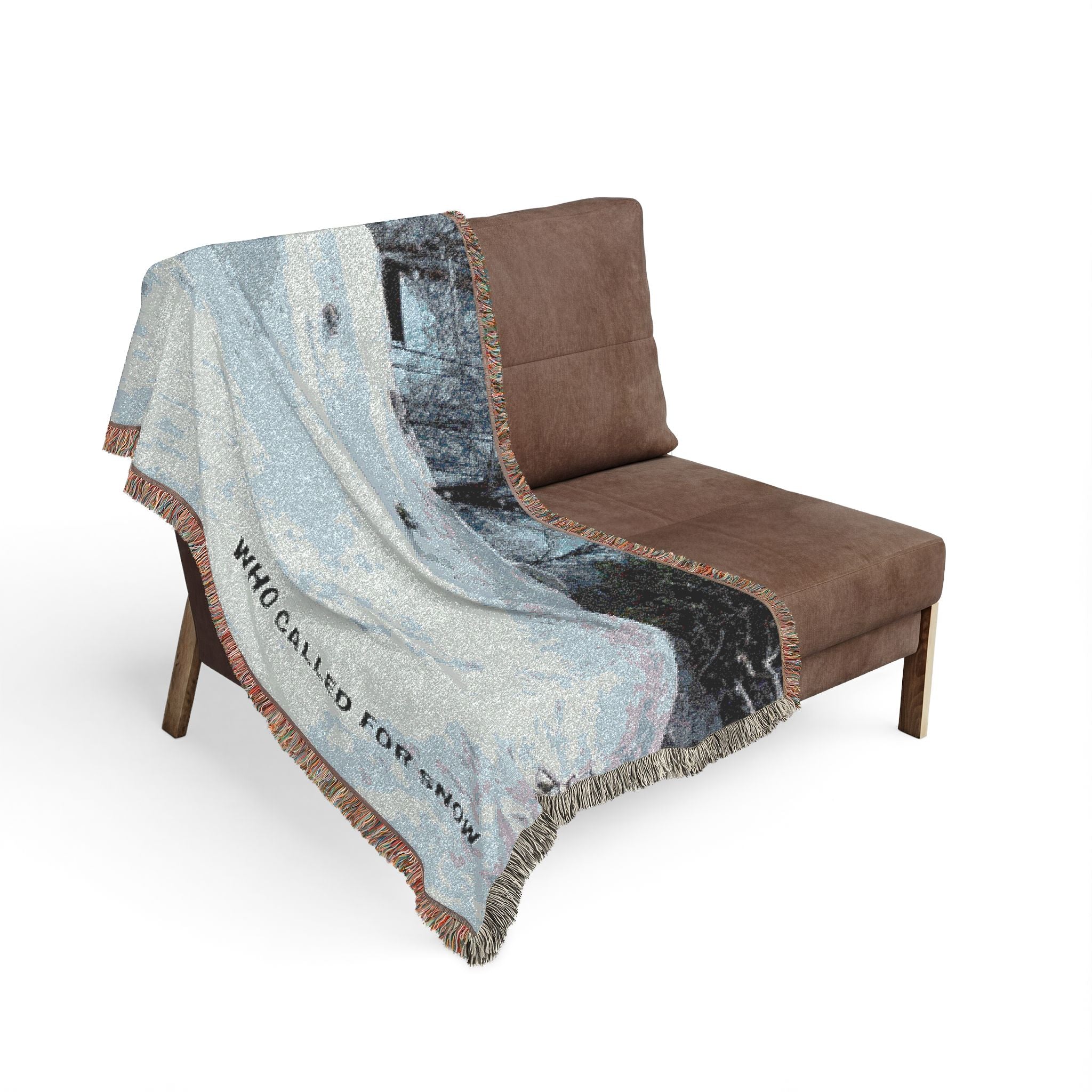 Snow scene Woven Blanket