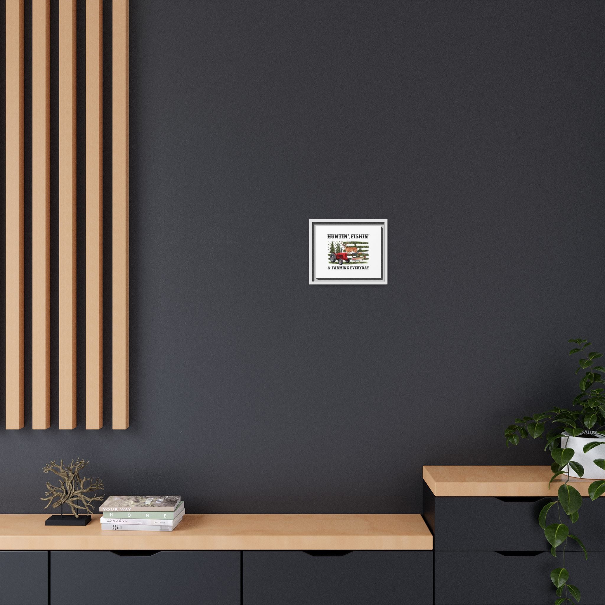 Matte Canvas, Framed (Multi-color)