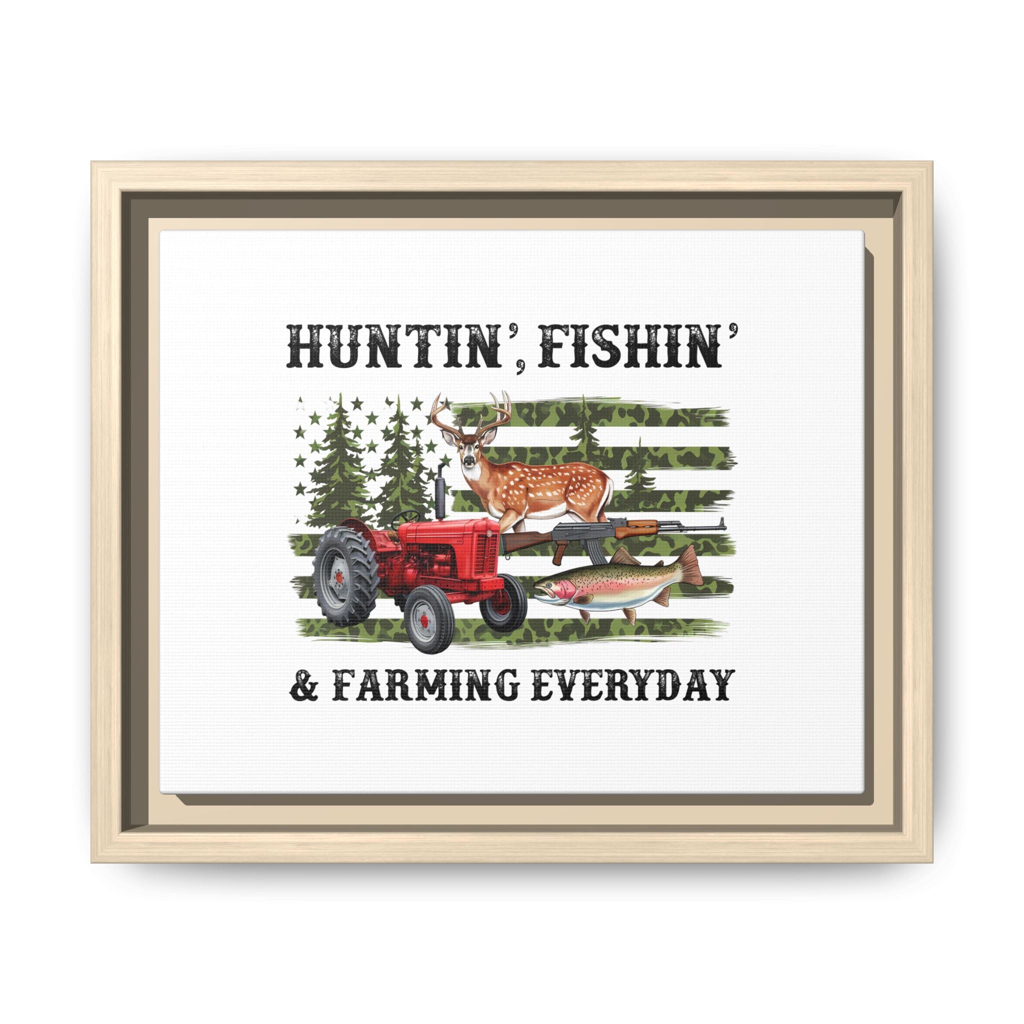 Matte Canvas, Framed (Multi-color)