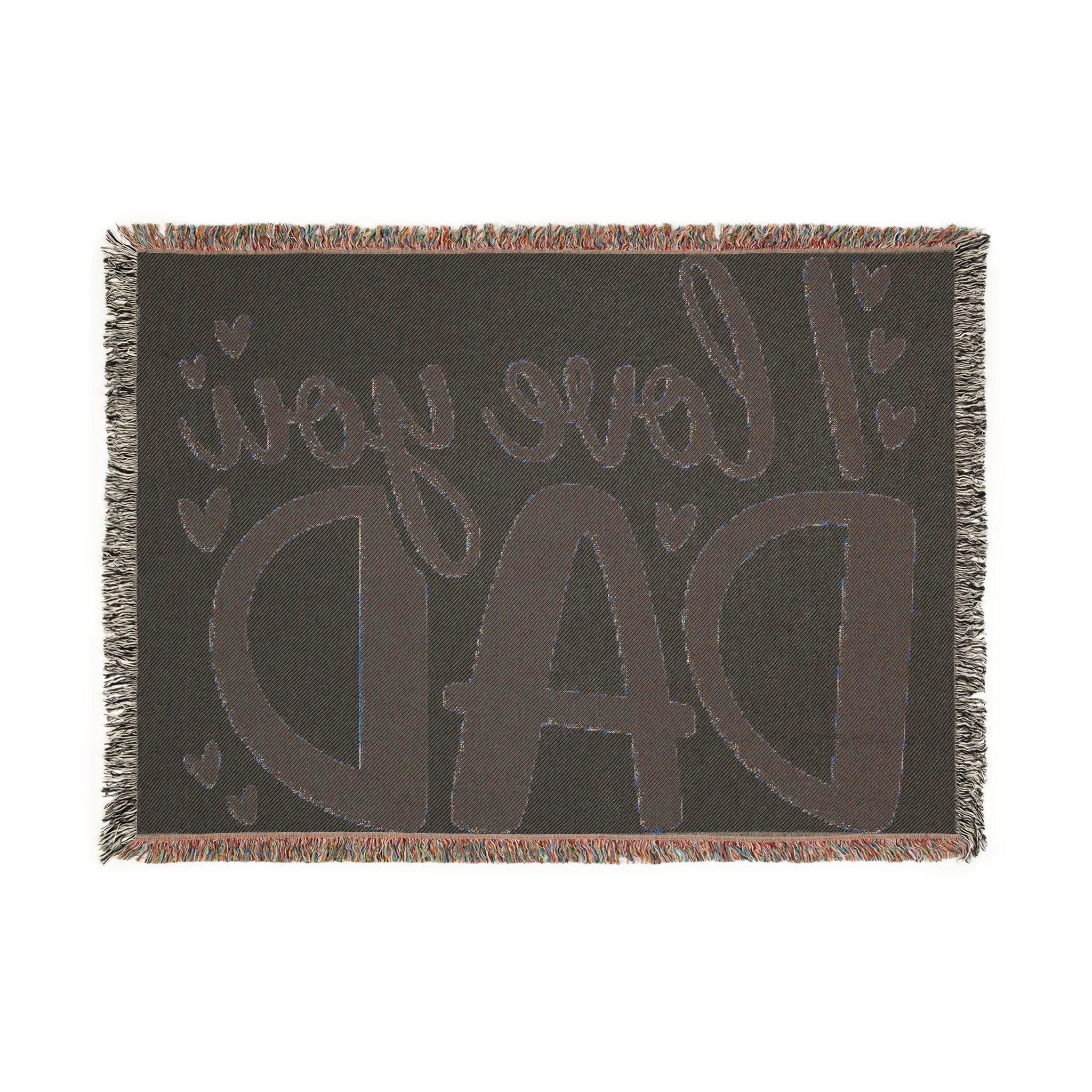 Love you Dad Woven Blanket