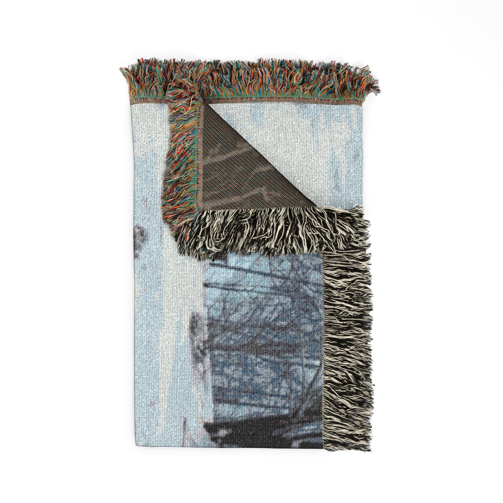 Snow scene Woven Blanket