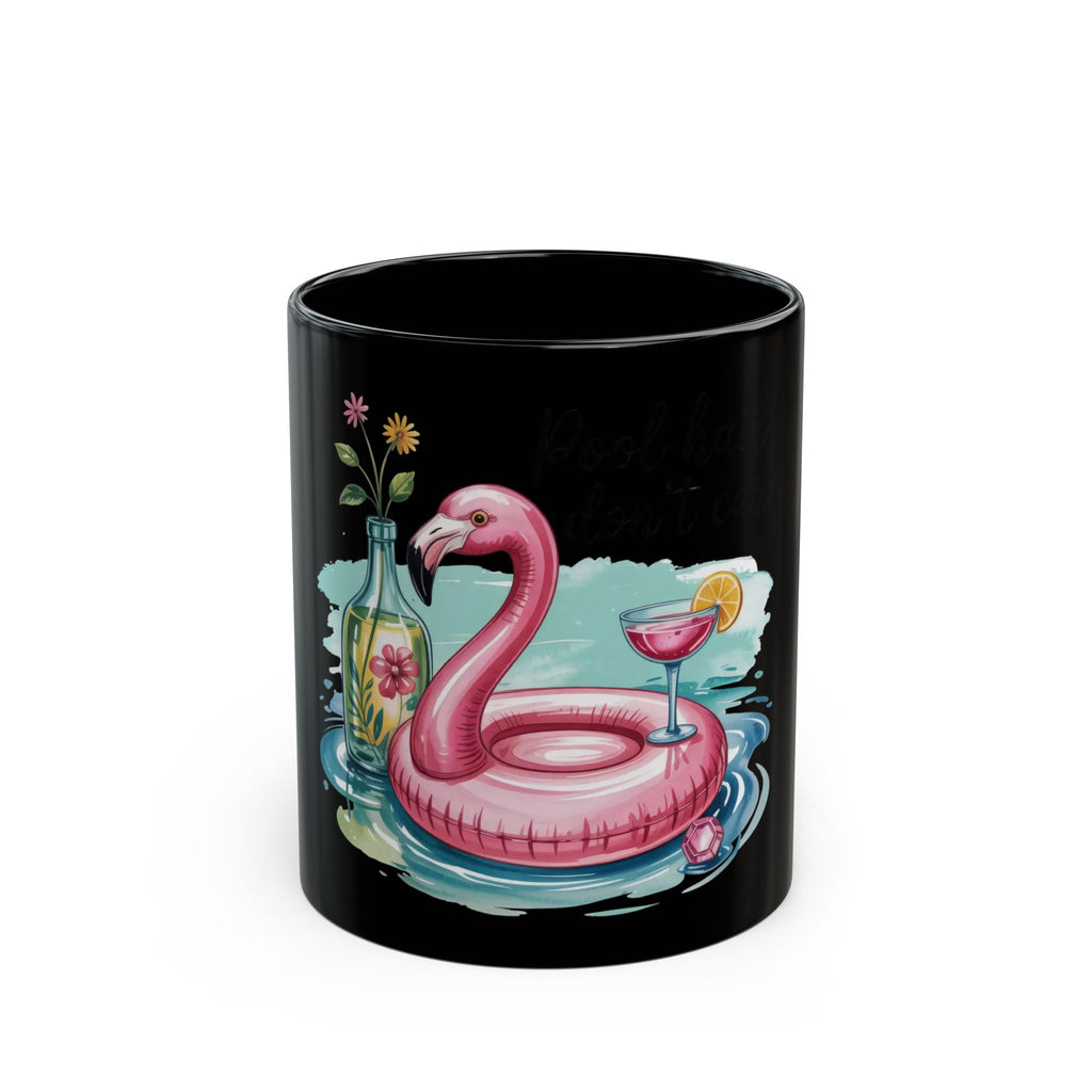 Pink Flamingo Black Mug (11oz, 15oz)