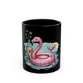 Pink Flamingo Black Mug (11oz, 15oz)