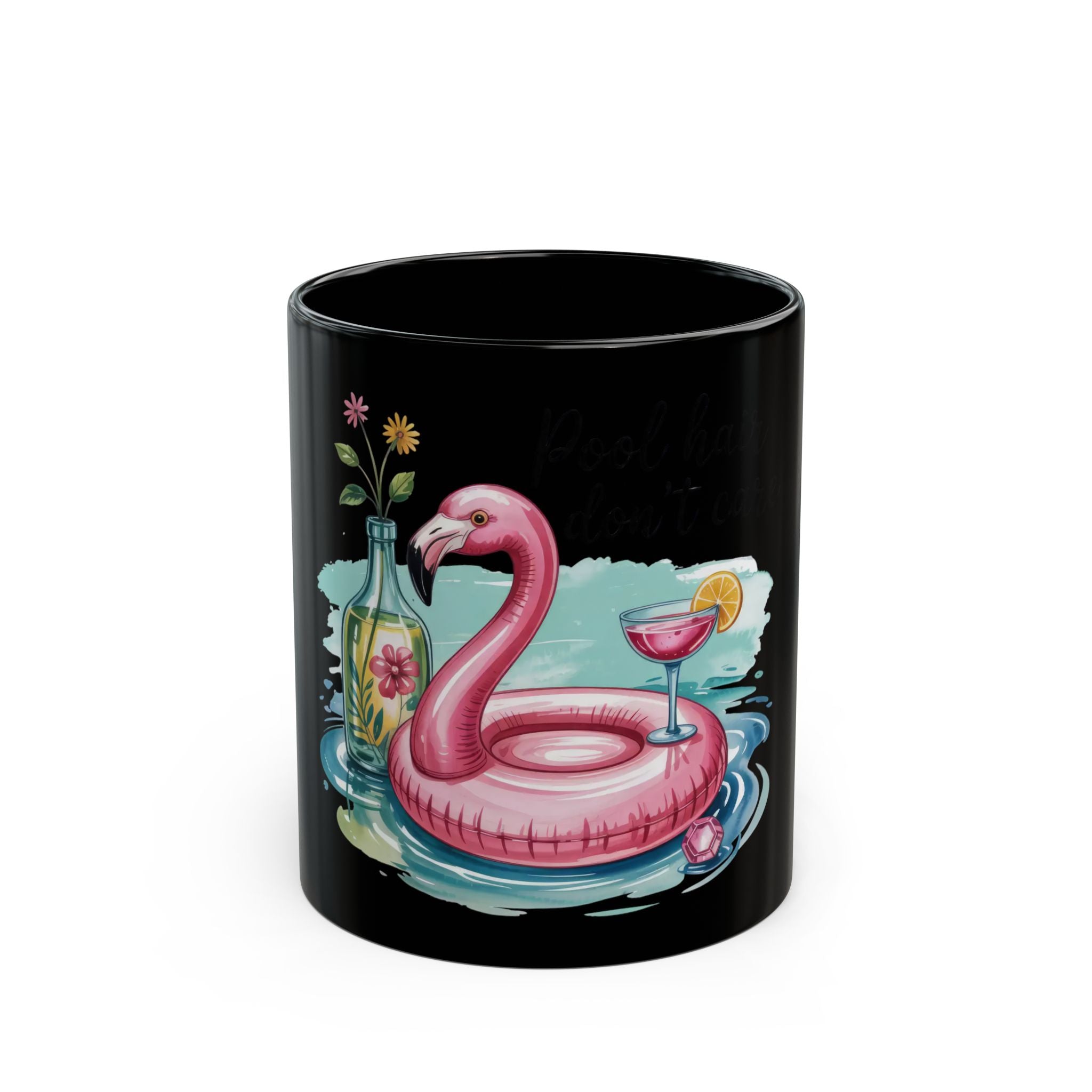 Pink Flamingo Black Mug (11oz, 15oz)