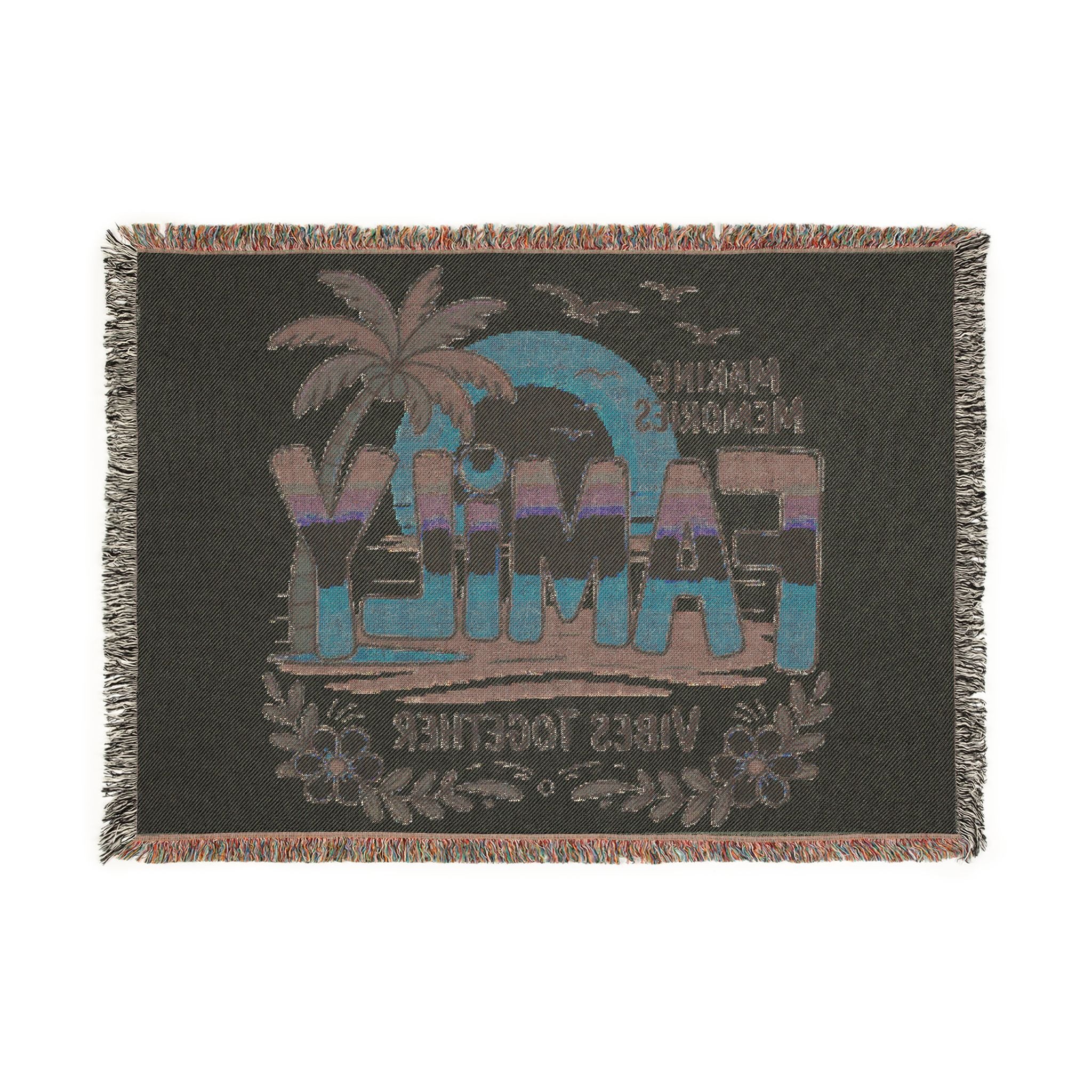 Family Vibes Woven Blanket